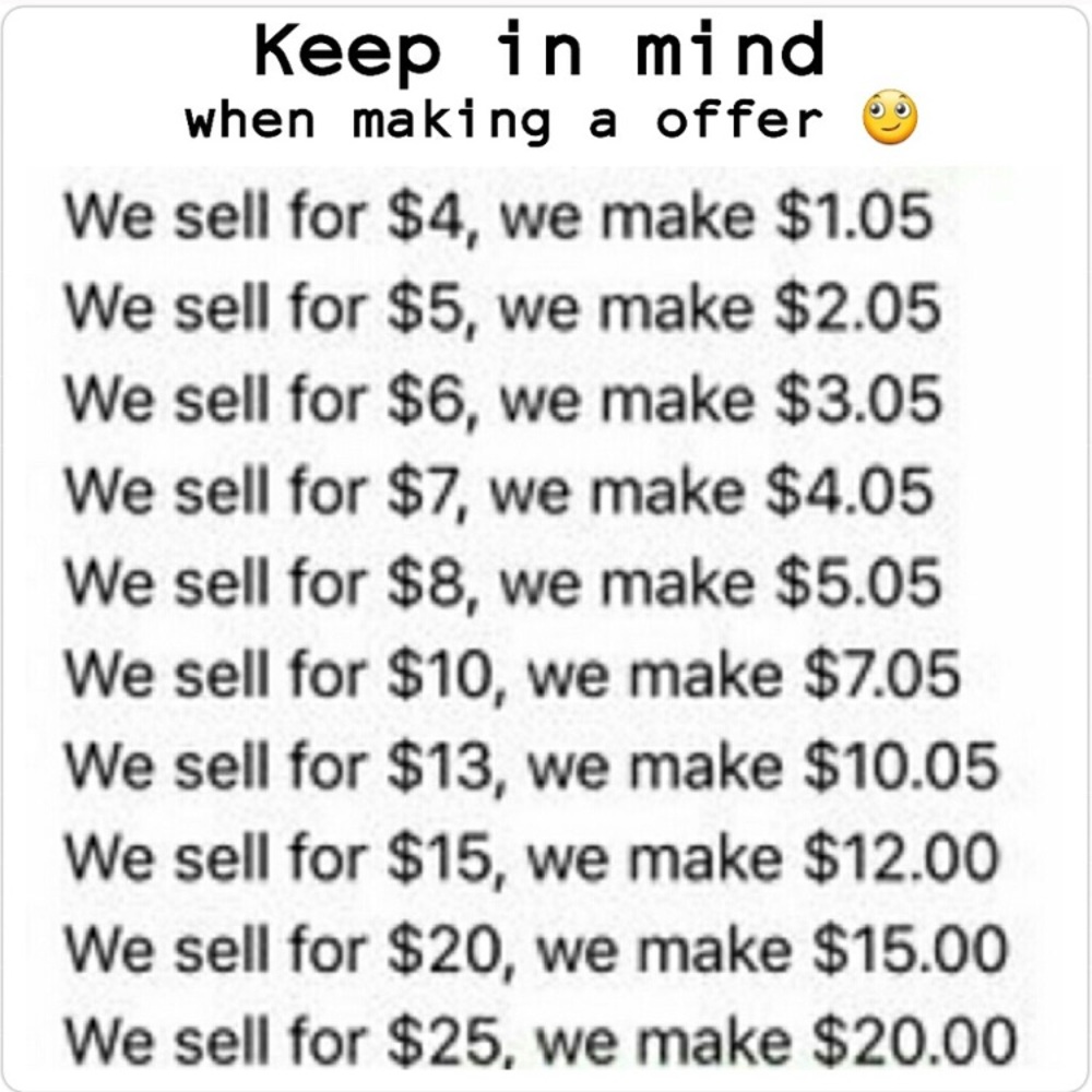 Please make reasonable offers.